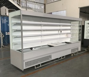 Refrigerador <span class=keywords><strong>abierto</strong></span> vertical de supermercado, <span class=keywords><strong>escaparate</strong></span> de bebidas lácteas - Product Image 2