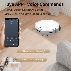 Robot Aspiradora <span class=keywords><strong>3</strong></span> en 1, Automático, con Control por Voz Alexa y WiFi, Autocargable, para Pelo de Mascotas y Alfombras - Product Image 5