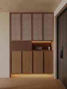 Wood Eco-Friendly Modular Living Room <b>Cabinet</b> with Flat Panel Doors-Large Capacity Storage for Bedroom Home Bar & More - Product Image 2