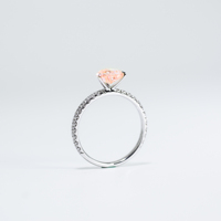 Bague en diamant de laboratoire DK Heart, provenant directement de l'usine, or 18 carats, certifiée IGI, pour mariages et cadeaux