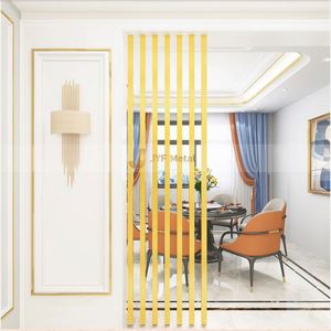 ANN9489 Modern Multi-Functional Gold Color Stainless Steel 304 <b>Screen</b> Partition Factory Supply for Engineering <b>Decoration</b> - Product Image 3