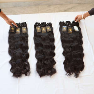 Extensions de cheveux humains vierges bruts non traités de temple indien, qualité Mink, cuticules alignées, fournisseurs d'extensions de cheveux humains de temple indien - Product Image 3