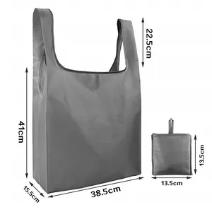 Foldable Reusable Grocery Holiday Bags With Handles Large Cloth Gift Bags Bulk Nylon Bags Heavy Duty