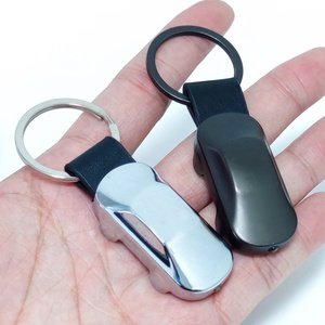 Wholesale Metal Sublimation Blank Car Shape Key Chain <b>Custom</b> logo Metal 3D Car Shape Keyrings Light Motel Keychains - Product Image 3