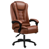 NOUVEAU Boss Chaise élévatrice pivotante et tournante Chaise de bureau moderne avec hauteur réglable en cuir PU