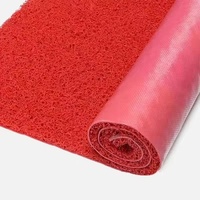 Tapis en vinyle PVC épaissi durable, personnalisé, à boucles, en plastique perforé, design Art Déco, antidérapant, pour usage extérieur