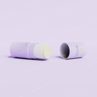 Contenant de déodorant recyclable 5G 15g 50g, stick de déodorant rond à visser, stick de lotion