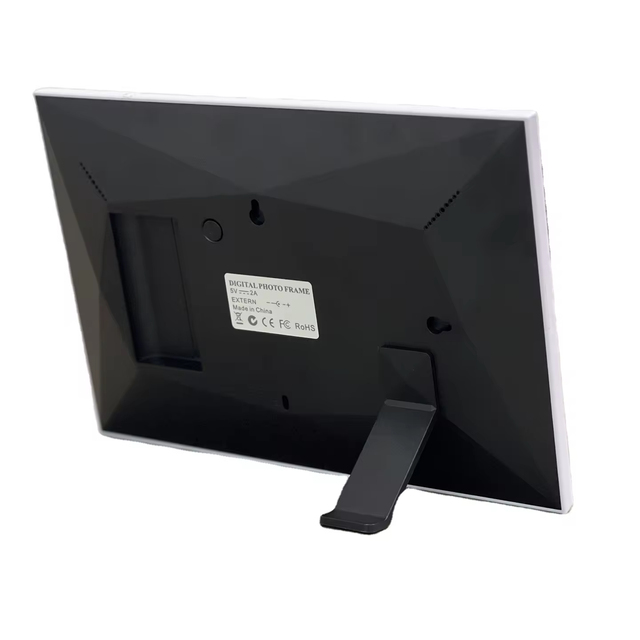 New WiFi Digital Photo Display Frame with Big IPS Screen Wooden 10 Inch Video Photo Frame