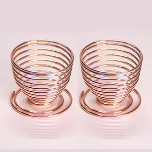 Soporte de esponja en espiral para licuadora, soporte de secado, para polvo de maquillaje, huevo de belleza, alambre de oro rosa/dorado/plateado, gran oferta, 2020