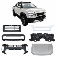 Pièces de carrosserie automobile, garniture de calandre avant, gauche et droite, noir brillant, remplacement pour BYD Shark 6 Pickup Truck