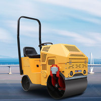 Compacteur routier à double roues en acier Euro 5 à commande facile, système hydraulique, pour le compactage de l'asphalte/du sol