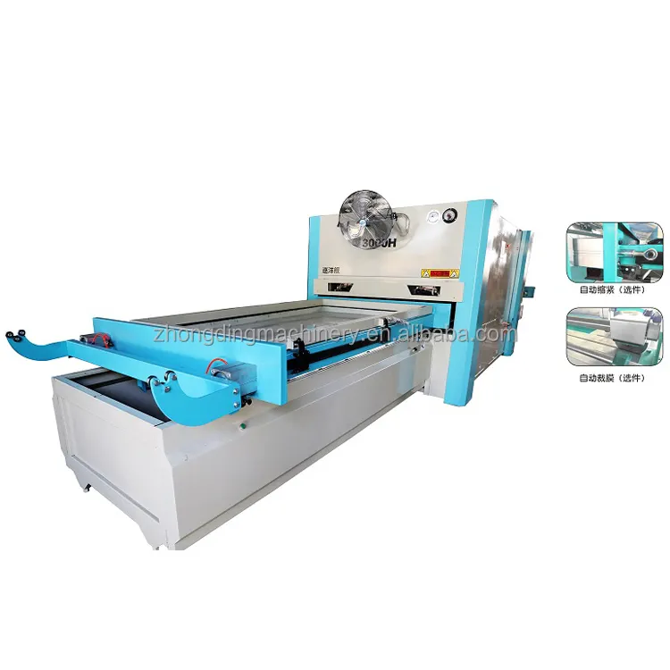 Furniture Pvc Mdf Door Flim Vacuum Membrane Press Laminating Machine For Woodworking