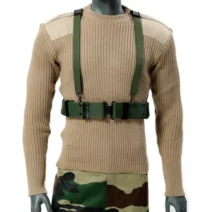 Acrylic Mil Spec Sweater GI Standard Combat Pullover Tactical Sweater Jungle Green With Knitted Olive Wool