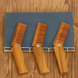 Wooden Handicraft Folding Wooden Sandalwood Comb Portable Anti-Static Hair Comb for Travel - Product Image 5