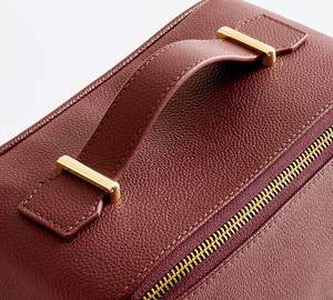 Sac de rangement de maquillage à fermeture éclair en métal doré beauté cuir résistant à l'eau cosmétique soin de la peau organisateur de <span class=keywords><strong>parfum</strong></span> mini boîte d'emballage - Product Image 6