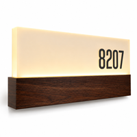 Panneau de signalisation professionnel pour bureau d'entreprise, numéro de bureau, logo, signalétique, plaque, panneau de porte, résistant aux intempéries IP65