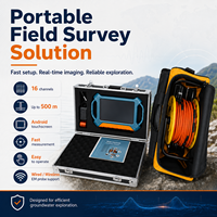 ADMT-500SX-16D AIDU 500 m Détecteur intelligent de minéraux souterrains à 16 canaux avec imagerie 2D/3D en temps réel et écran IPS Android 10,1 pouces