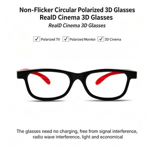 Gafas 3D para Proyector, Gafas 3D Pasivas Unisex Polarizadas para <span class=keywords><strong>Cine</strong></span>, 45/135 Grados, Gafas Imax 3D 4D 5D - Product Image 4