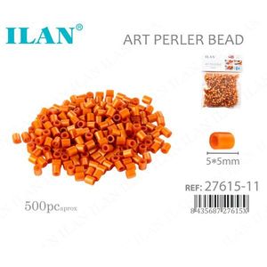 Perline Ilan Art Perler 5x5mm Arancioni, circa 500 pezzi - Product Image 1