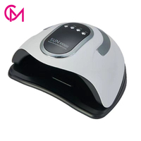 Lampe à ongles UV LED SUNX10 MAX 220/280W 45/66 LED avec logo personnalisé, 4 minuteurs, pour manucure, séchage de gel, usage professionnel et domestique