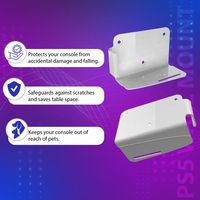 Haute qualité pour Playstation 5 Slim Digital & Disc Edition support mural noir/blanc Dissipation thermique TV accessoire