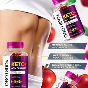OEM ODM Private Label Contrôle de l'appétit Promouvoir la digestion Nettoyage Détox Keto ACV Gommes avec biotine - Product Image 4