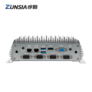 PC industriel embarqué sans ventilateur, 2 ports LAN, 6 ports COM, Intel Celeron J4125 de 8e génération Gemini <span class=keywords><strong>Lake</strong></span>, DDR4 12 Go, 256 Go, 6 ports USB, Mini PC industriel embarqué X86 - Product Image 5
