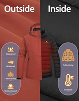 Veste de ski imperméable 3 en 1 pour femme Pioneer Camp, coupe-vent, doublure matelassée isolante, veste d'hiver, imperméable pour l'extérieur