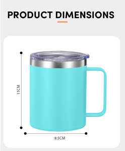 Offre Spéciale – Tasse Isotherme en Acier Inoxydable de 350 ml avec Poignée, Portable pour les Voyages - Product Image 3