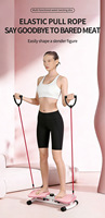 Disco giratorio para cintura con bandas de resistencia, masajeador de pies silencioso para moldear el cuerpo y masaje de acupresión para fitness en casa