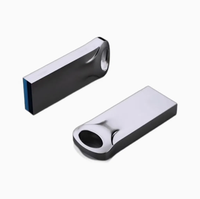 USB 2.0 3.0 asli, Pendrive logam 16GB-128GB USB stik memori Flash Disk