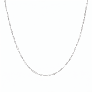 Classic Smooth Braided White Pt950 Fine Rope <b>Chain</b> Necklace For Women Daily Wear Luxury Platinum Jewelry - Product Image 2