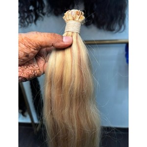 Extensions de cheveux naturels à pointe plate droite, meilleure qualité, collection en vrac à prix avantageux - Product Image 2