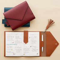 Organisateur de carnets en cuir PU pour voyage, support de liste de contrôle de bureau, pochette pour agenda, fournitures de bureau et scolaires