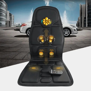 Almohadilla de masaje para silla de oficina en casa, colchón de espalda <span class=keywords><strong>Lumbar</strong></span> para el cuello, cojín de masaje de calor eléctrico, masajeador de asiento de coche con vibración - Product Image 6