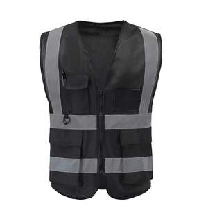Hoge Zichtbaarheid Veiligheidsvest Custom Uw Logo Beschermende Werkkleding 5 Zakken Met Reflecterende Strips Outdoor Werkvest - Product Image 1