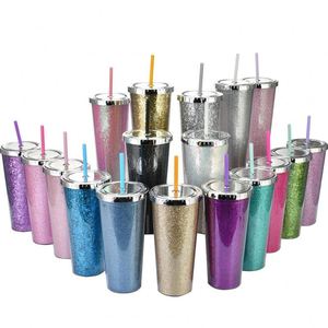 ขวดน้ำพลาสติกสองชั้นขนาด 750 มล. สีดำ แบบมีฝาปิดและหลอดดูด พร้อมที่วางแก้วสำหรับเก้าอี้โรงหนัง - Product Image 1