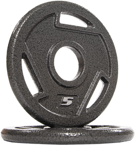 2 Discos de Pesas de Hierro Fundido con Agarre para Barra de 50 mm para Entrenamiento de Fuerza con Pesas Libres - Product Image 1