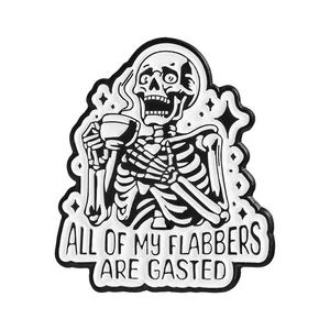 Tüm benim FLABBERS GASTED meyve tema emaye pimleri cadılar bayramı Punk iskelet içecek kahve çinko arkadaşlar için alaşım takı hediye - Product Image 6
