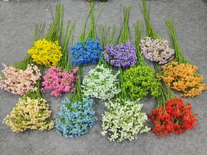 Offre Spéciale – Fleurs artificielles en plastique <span class=keywords><strong>blanc</strong></span> Gypsophila (Souffle de Bébé) pour la décoration - Product Image 5