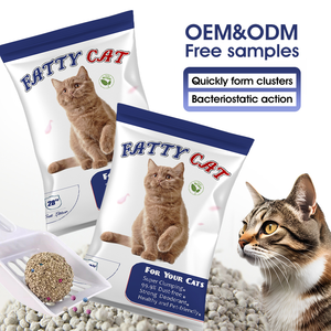 Lettiera per Gatti Agglomerante Ecologica 99% Senza Polvere Bassa Diffusione di Polvere Agglomerazione Dura Controllo Superiore degli Odori Ingredienti Naturali 20KG - Product Image 1