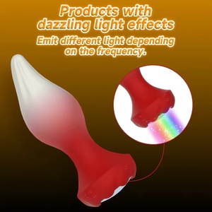 Wholesale Anal Training Expand Anal Plugs Butt New Product Sex Toys Anal Rose <b>Vibrator</b> Light 10 Frequency Twist Butt Plug - Product Image 3