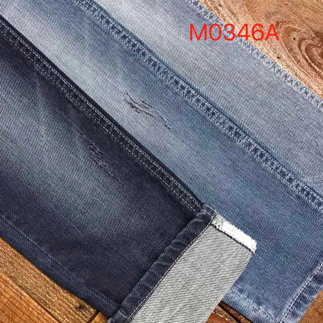 Le plus récent tissu italien de denim de double couche tissu de jeans de Spandex de polyester de coton