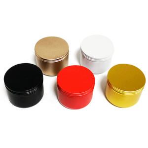 علب معدنية فضية فارغة للتجميل، علب ألمنيوم مستديرة بغطاء لولبي للشموع والتوابل ومرطب الشفاه - Product Image 4