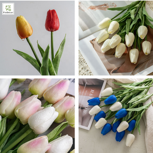 Fiori Artificiali di Tulipano Mini in PU, Effetto Realistico, per Decorazioni Casa, Matrimoni, Feste, Centrotavola - Product Image 6
