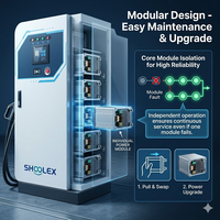 Cargador Solar Universal para Vehículos Eléctricos de 60kW, 120kW, 240kW, Multiprotocolo, Inteligente, de Corriente Continua, con Energía Solar, para Autobuses Eléctricos