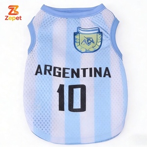 Maillot de football personnalisé OEM pour <span class=keywords><strong>animaux</strong></span> de compagnie (chats et chiens) – Gilet de sport imprimé pour <span class=keywords><strong>animaux</strong></span> – Tenue de football pour <span class=keywords><strong>animaux</strong></span> - Product Image 2