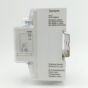 Reallin D1006-BFC/D Single phase tần số <span class=keywords><strong>Meter</strong></span> 65A Mid ul giấy chứng nhận cho giám sát điện EV sạc đống RS485 kết nối - Product Image 4