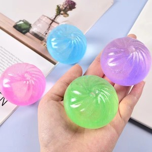 Juguete Antiestrés Creativo de Cristal con Forma de Bollo, Juguete Sensorial de Simulación de Bollo para Apretar, Juguete de Descompresión - Product Image 3