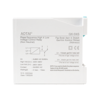 Relais de contrôle de tension miniature GK-04S AOTAI 380V AC 50/60Hz, protection haute/basse tension à séquence de phase, haute puissance sensible 5A